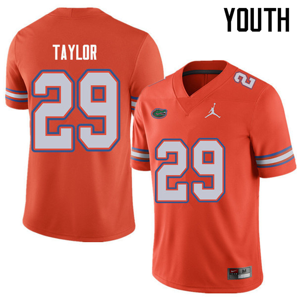 Jordan Brand Youth #29 Jeawon Taylor Florida Gators College Football Jerseys Sale-Orange